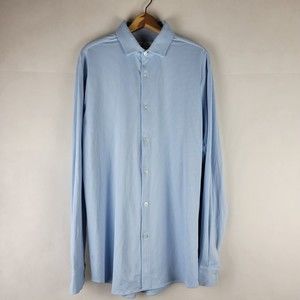 Mizzen + Main Spinnaker Shirt Mens XLT Trim Fit Long Sleeve Dress Gingham